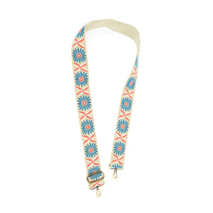 Daisy Embroidered Guitar Strap