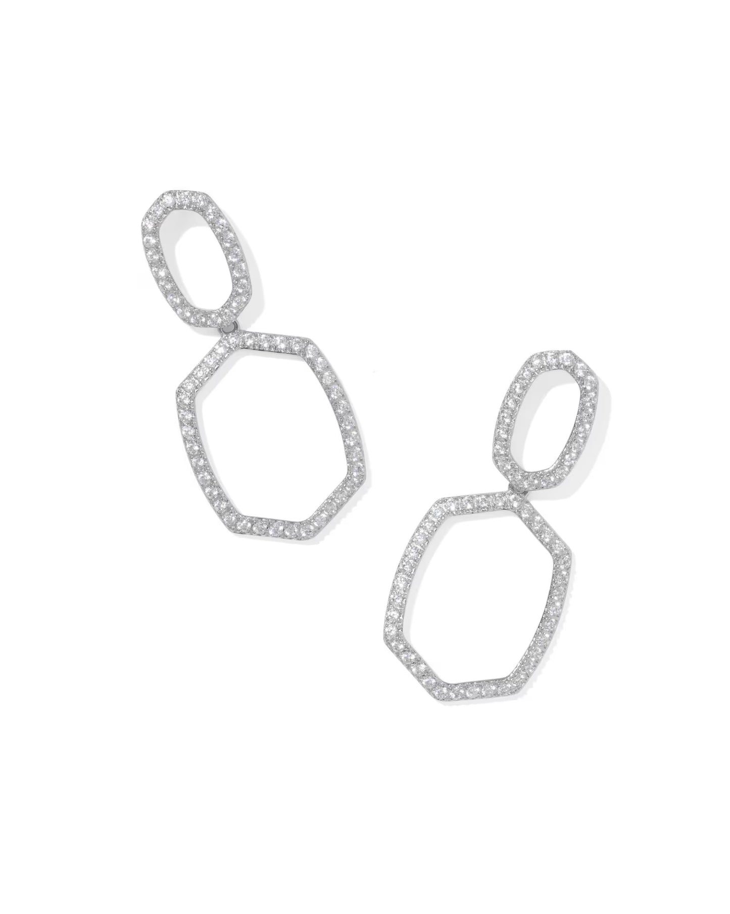Kendra Scott Daphne Pave Open Frame Earrings