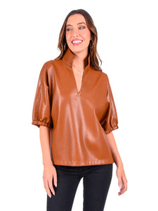 Emily McCarthy Poppy Top Vegan Leather- Luggage