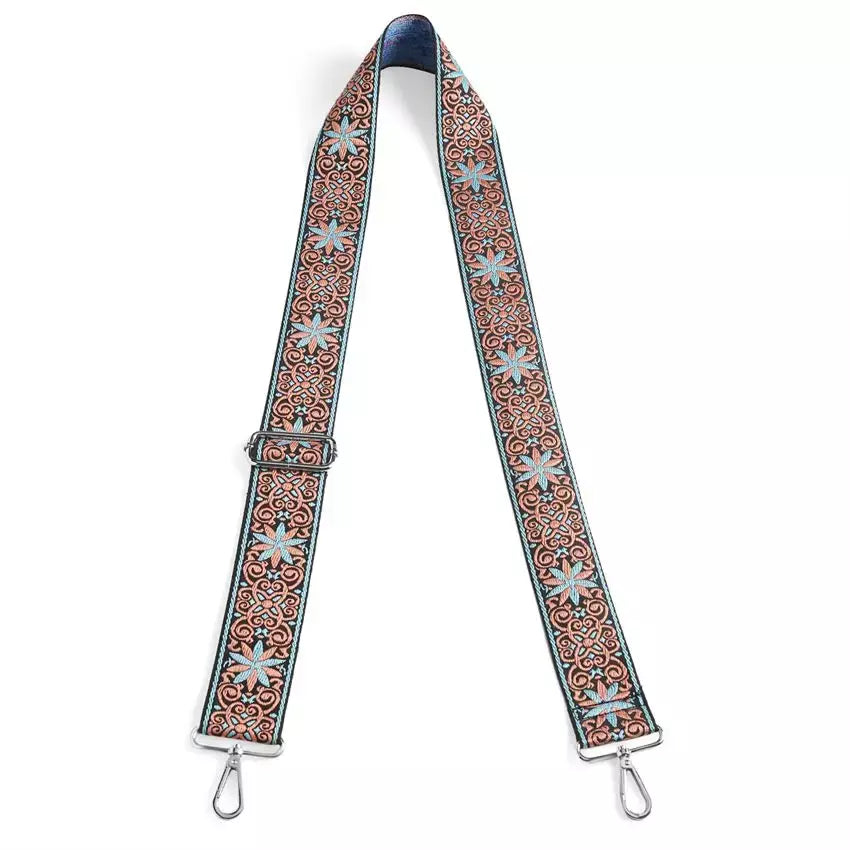 Joy Susan Star Guitar Strap Coral