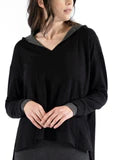 Capote Emma Hooded Tunic in Black
