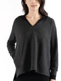 Capote Emma Hooded Tunic in Charcoal