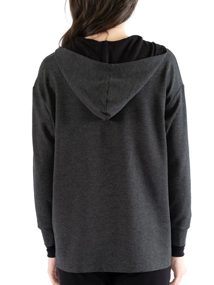 Capote Emma Hooded Tunic in Charcoal