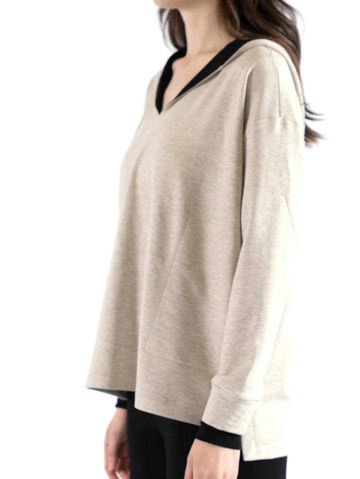 Capote Emma Hooded Tunic in Oatmeal