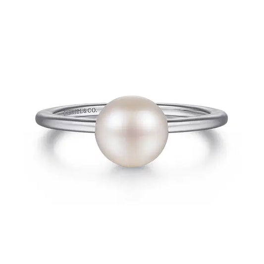 Gabriel Sterling Silver Pearl Ring