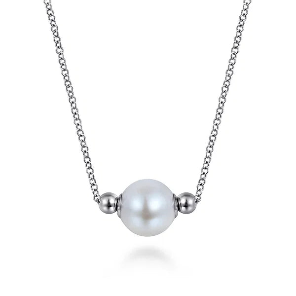 Gabriel 925 Sterling Silver Pearl Bujukan Fashion Necklace