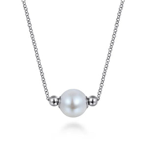 Gabriel 925 Sterling Silver Pearl Bujukan Fashion Necklace