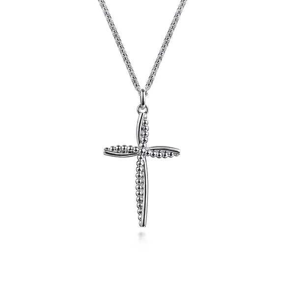 Gabriel  925 Sterling Silver Bujukan Cross Pendant Necklace