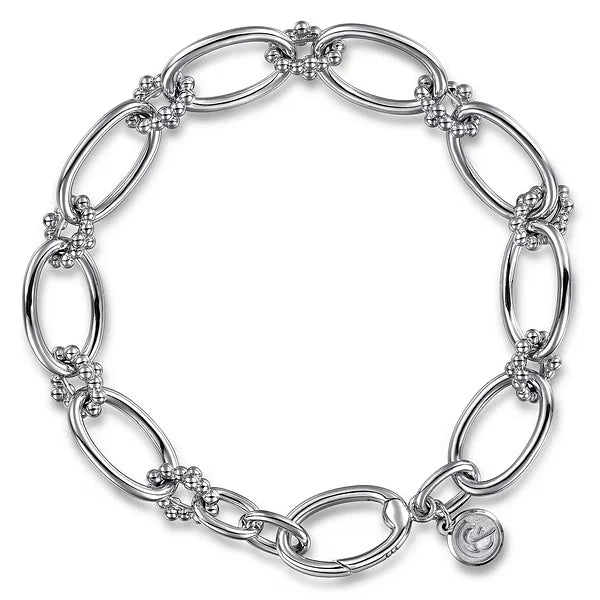 Gabriel 925 Sterling Silver Bujukan Link Bracelet