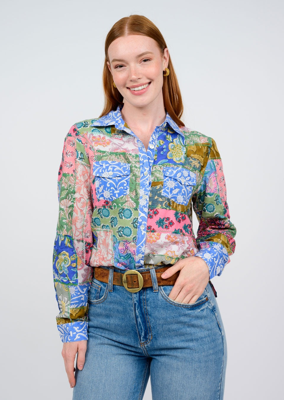 Ivy Jane Patchwork Camp Shirt