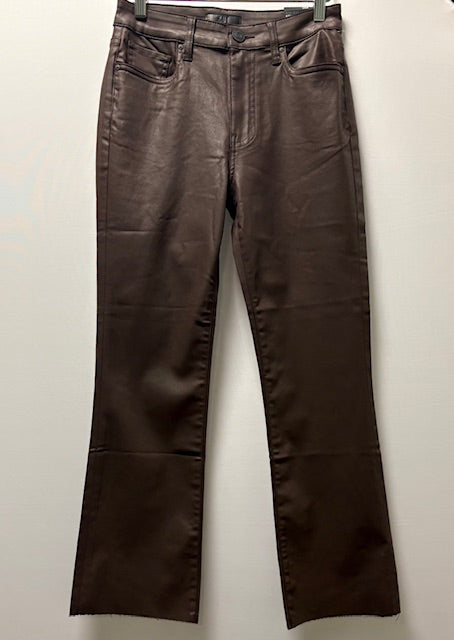 Kut From The Kloth Kelsey High Rise Faux Leather Jean-Chocolate