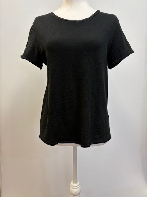 Elliot Lauren Scoop Neck T-Shirt Black