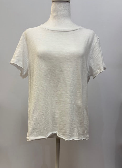 Elliot Lauren Scoop Neck T-Shirt White