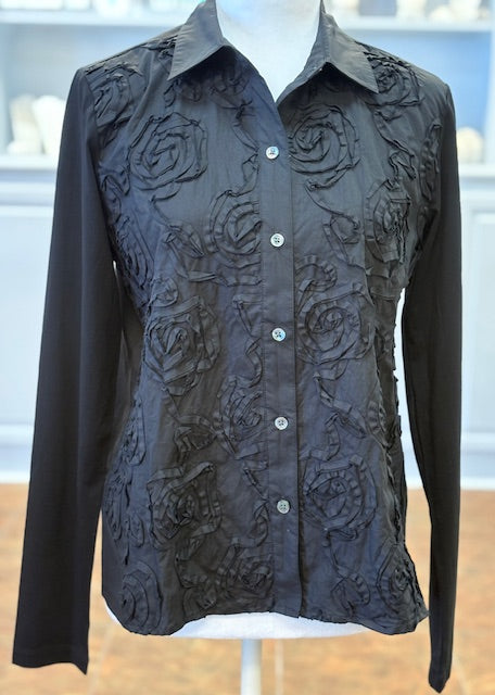 Elliot Lauren Rosette Shirt-Black