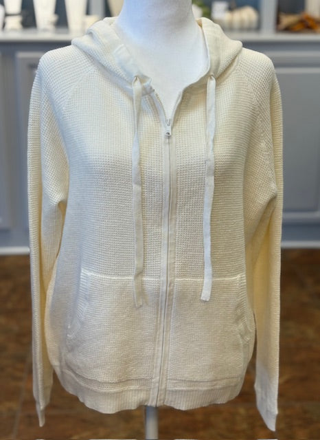 Elliot Lauren Hooded Cardigan-Flour