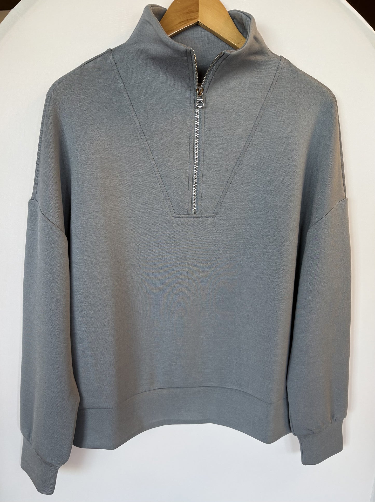 Varley Hawley Half Zip Sweat-Wind Blue