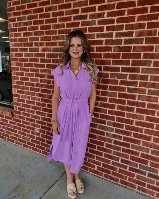 Bishop & Young Serafina Shirtdress-Violet