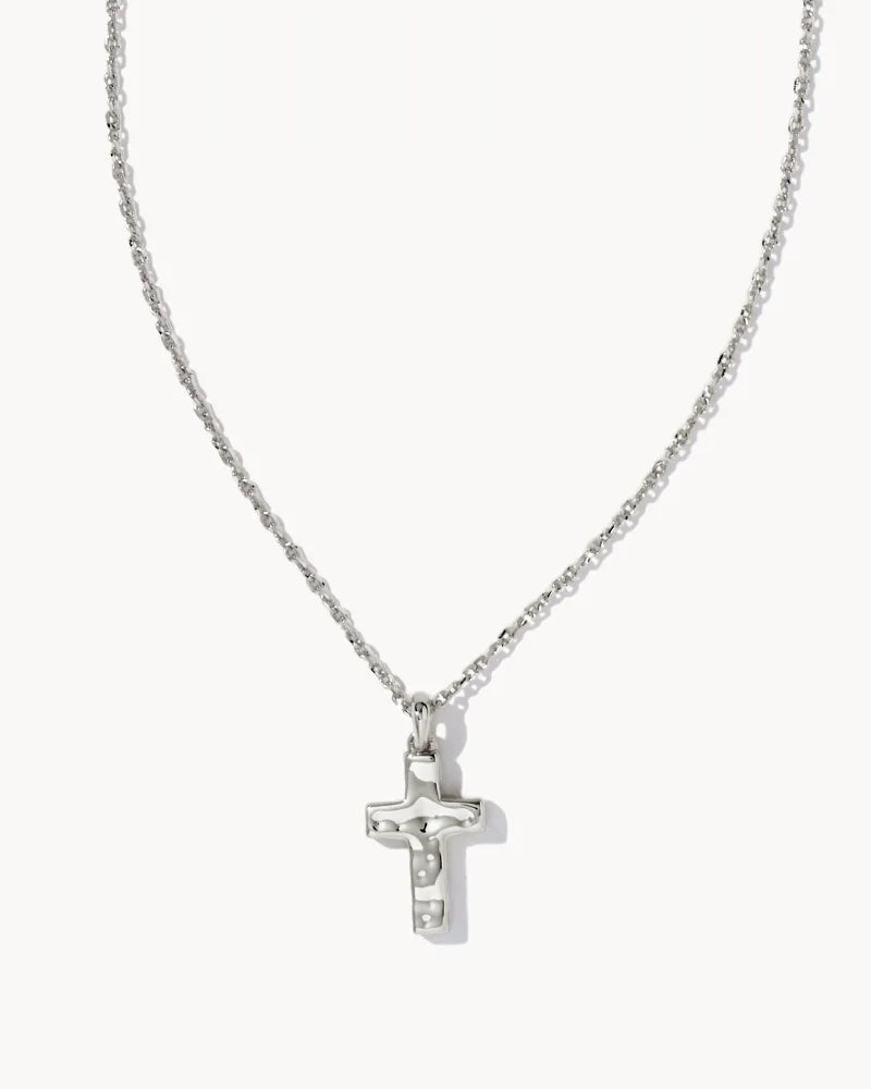 Kendra Scott Cross Necklace Rhodium