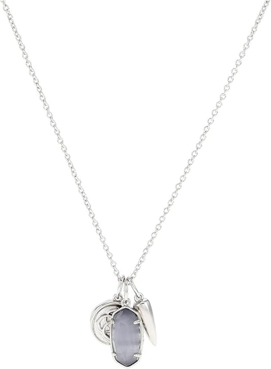 Kendra Scott Dira Coin Charm Necklace Silver