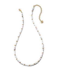 Kendra Scott Ember Strand Necklace in White Howlite/Gold