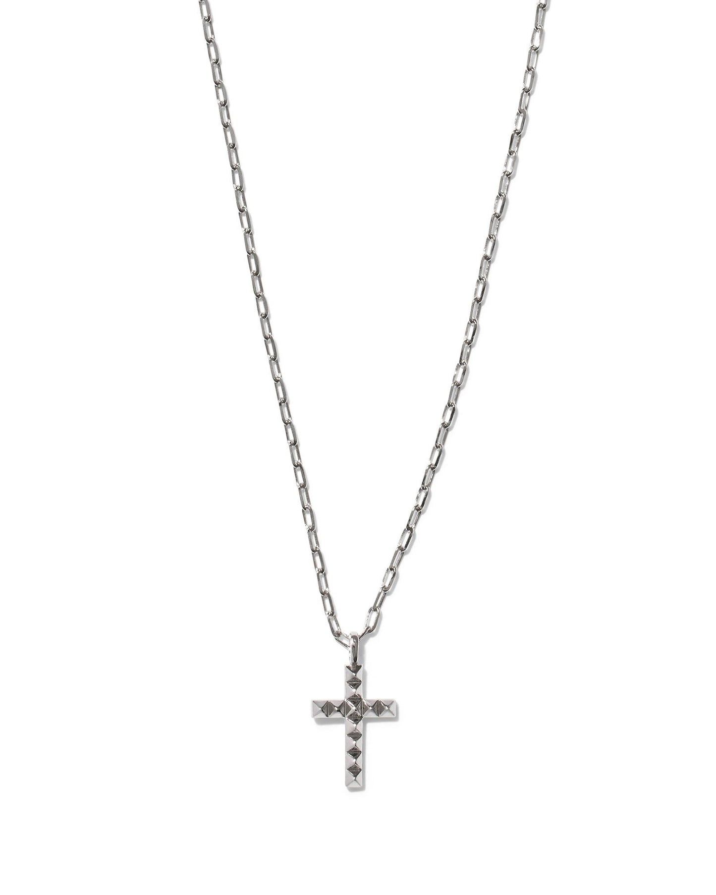 Kendra Scott Jada Cross Necklace Rhodium