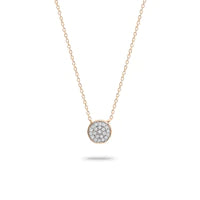 Adina Reyter 14K Yellow Gold Pavé Disc Necklace