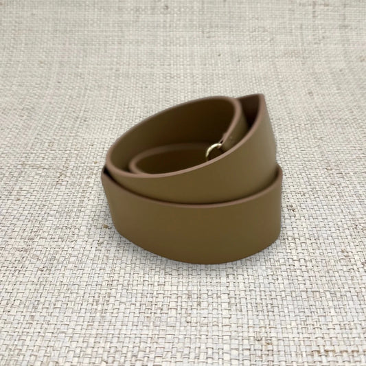 Brown leather belt band