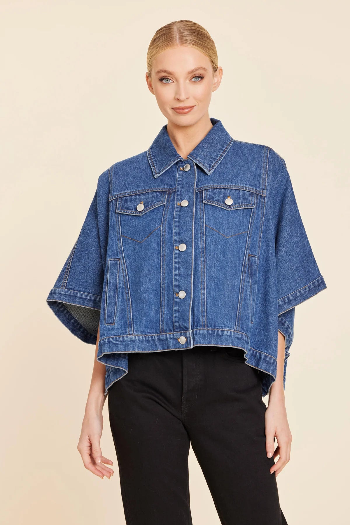Dolce Cabo Denim Jacket Cape