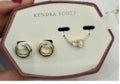 Kendra Scott Tatum Necklace and Mikki Huggies Jewelry Box Gift Set-Gold