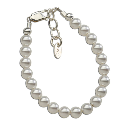 Cherished Moments Serenity Pearl Baby Bracelet (Medium)