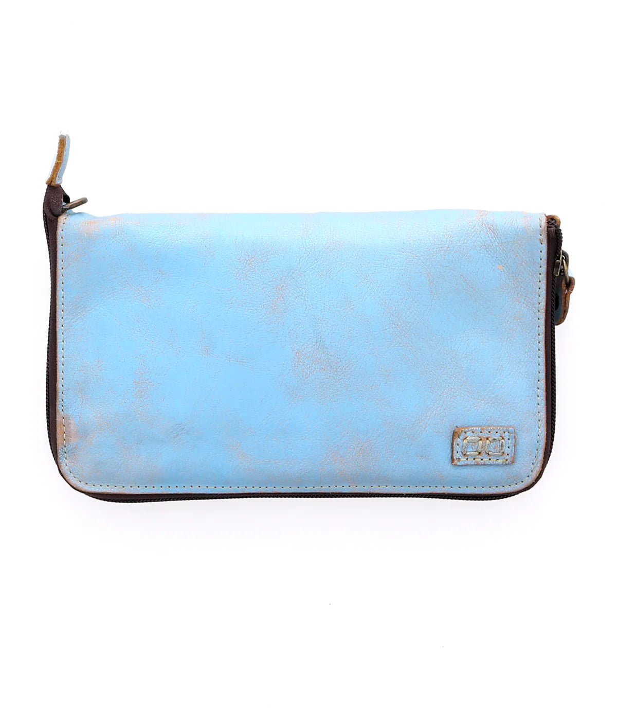 Bedstu Templeton 2 Crossbody in Baby Blue Lux Oats Rustic