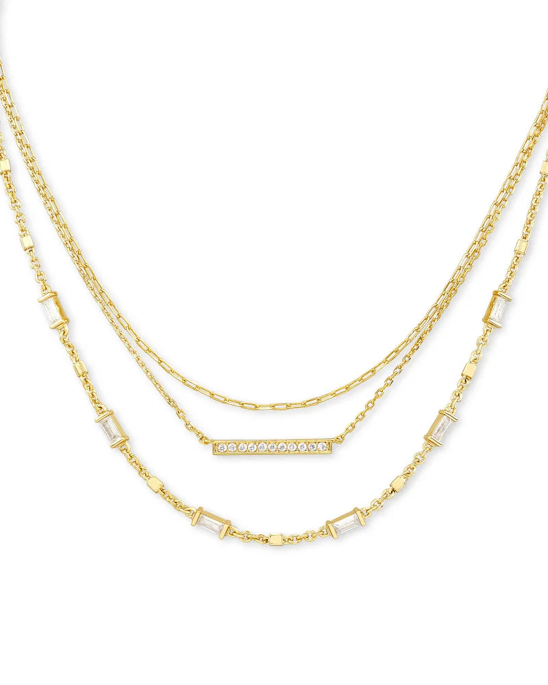 Kendra Scott Addison Multi Strand Necklace-Gold