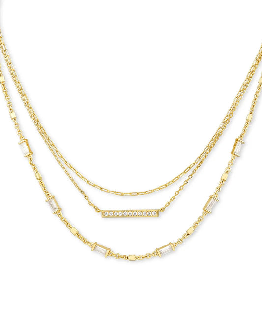 Kendra Scott Addison Multi Strand Necklace-Gold