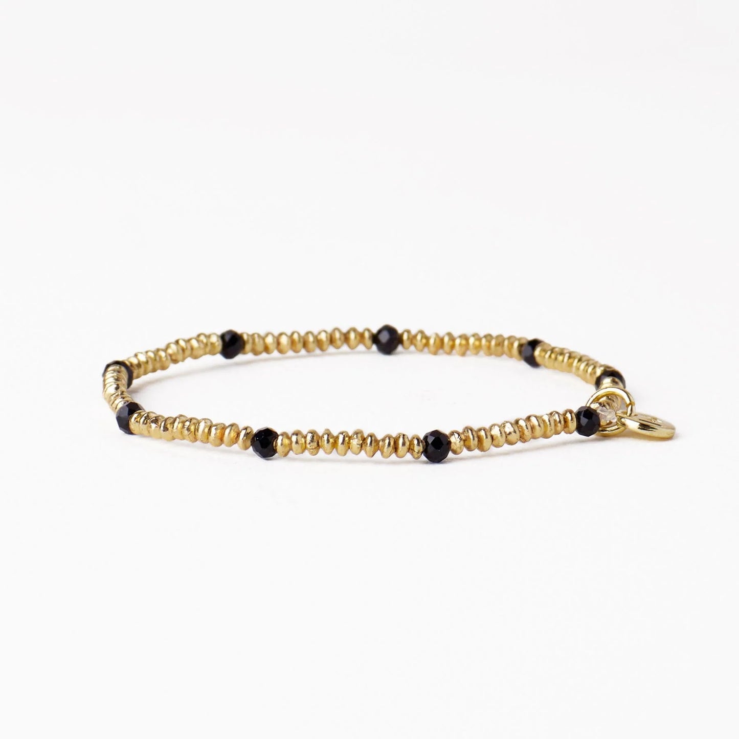 Ink + Alloy Ashley Small Gold & Crystal Stretch Bracelet