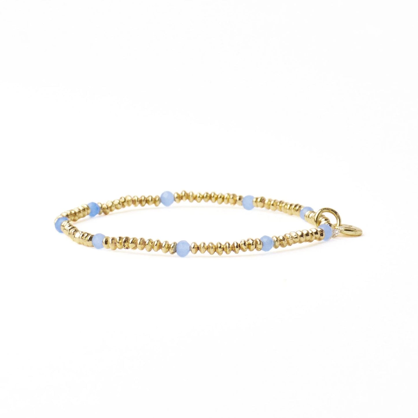 Ink + Alloy Ashley Small Gold & Crystal Stretch Bracelet