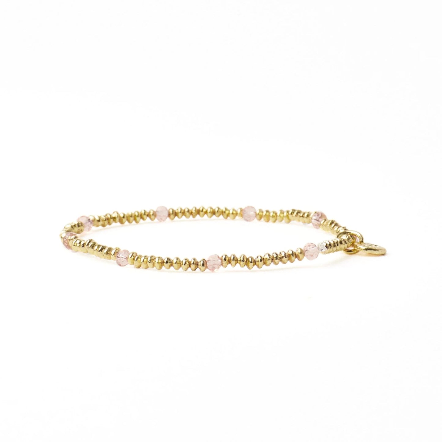 Ink + Alloy Ashley Small Gold & Crystal Stretch Bracelet