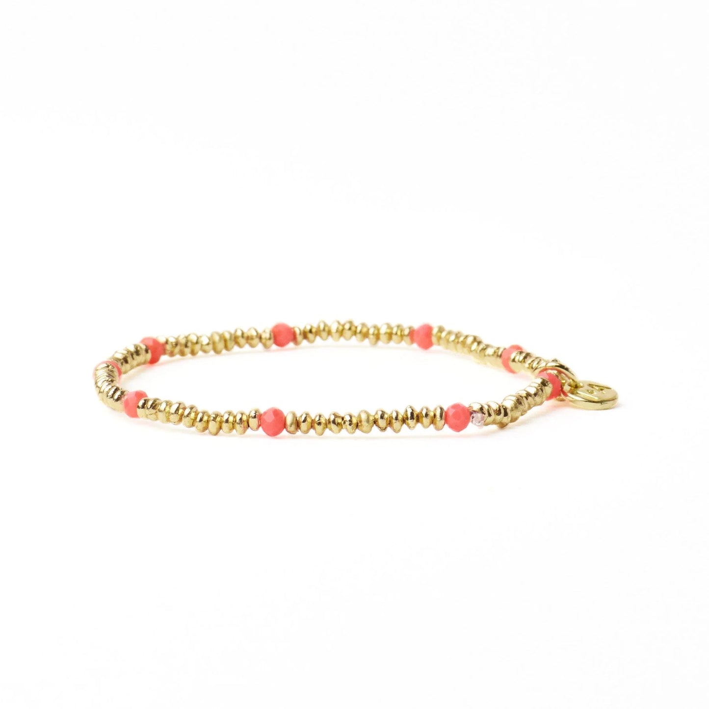 Ink + Alloy Ashley Small Gold & Crystal Stretch Bracelet