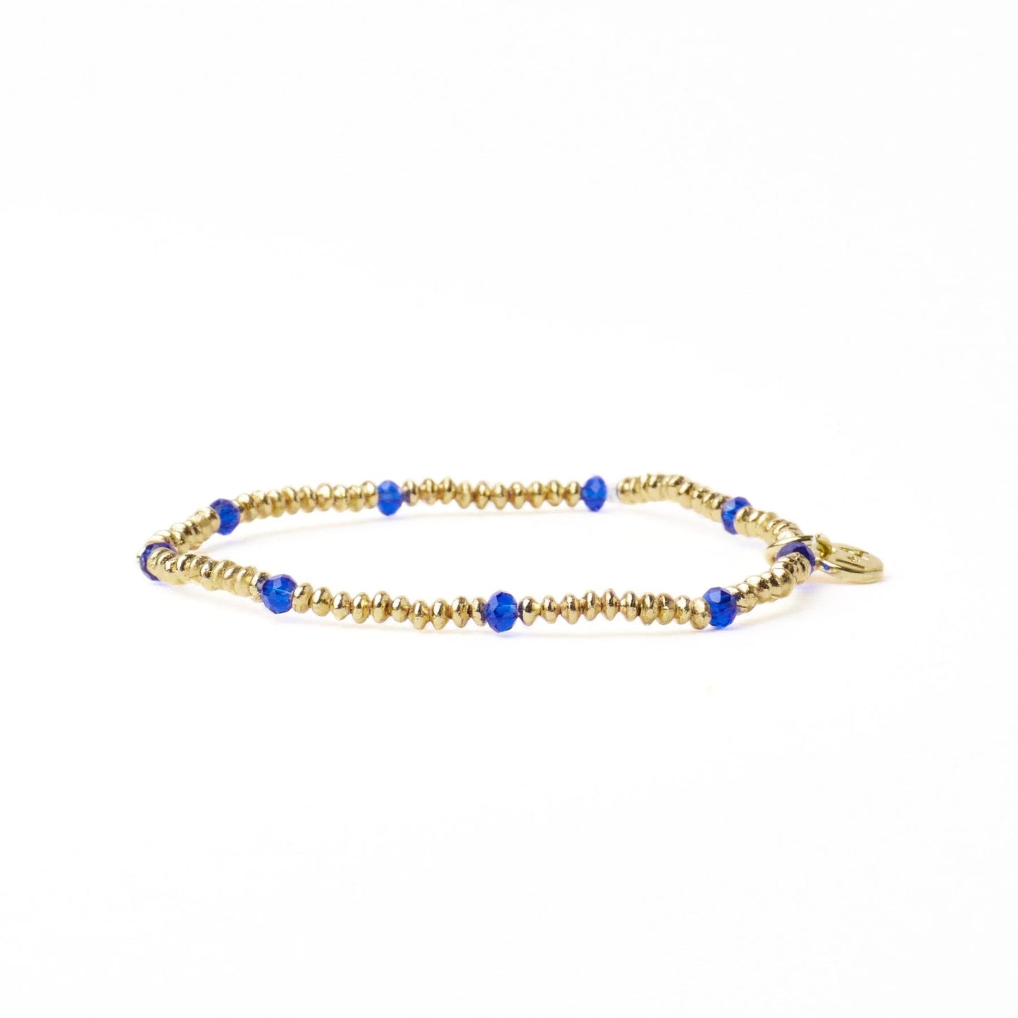 Ink + Alloy Ashley Small Gold & Crystal Stretch Bracelet