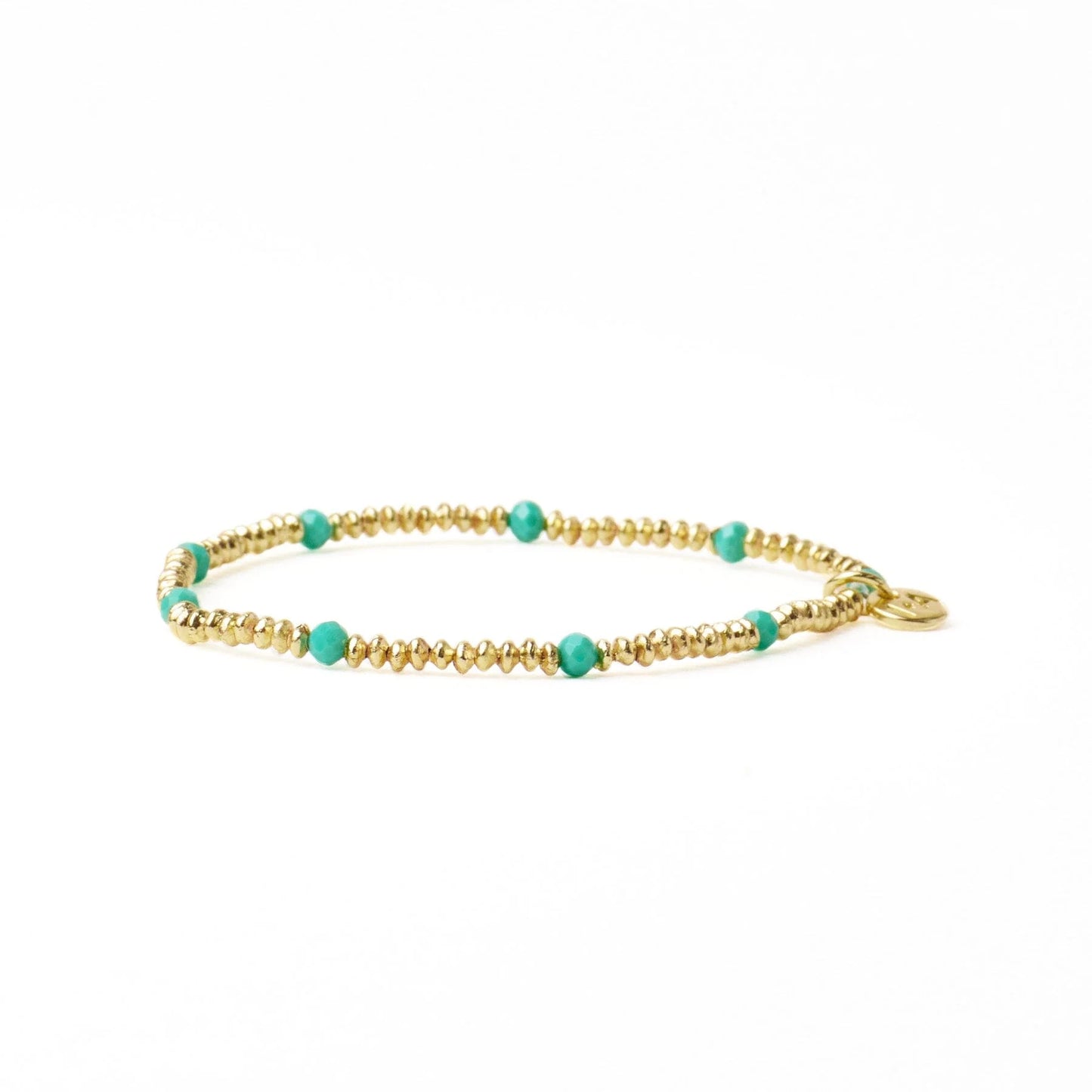 Ink + Alloy Ashley Small Gold & Crystal Stretch Bracelet
