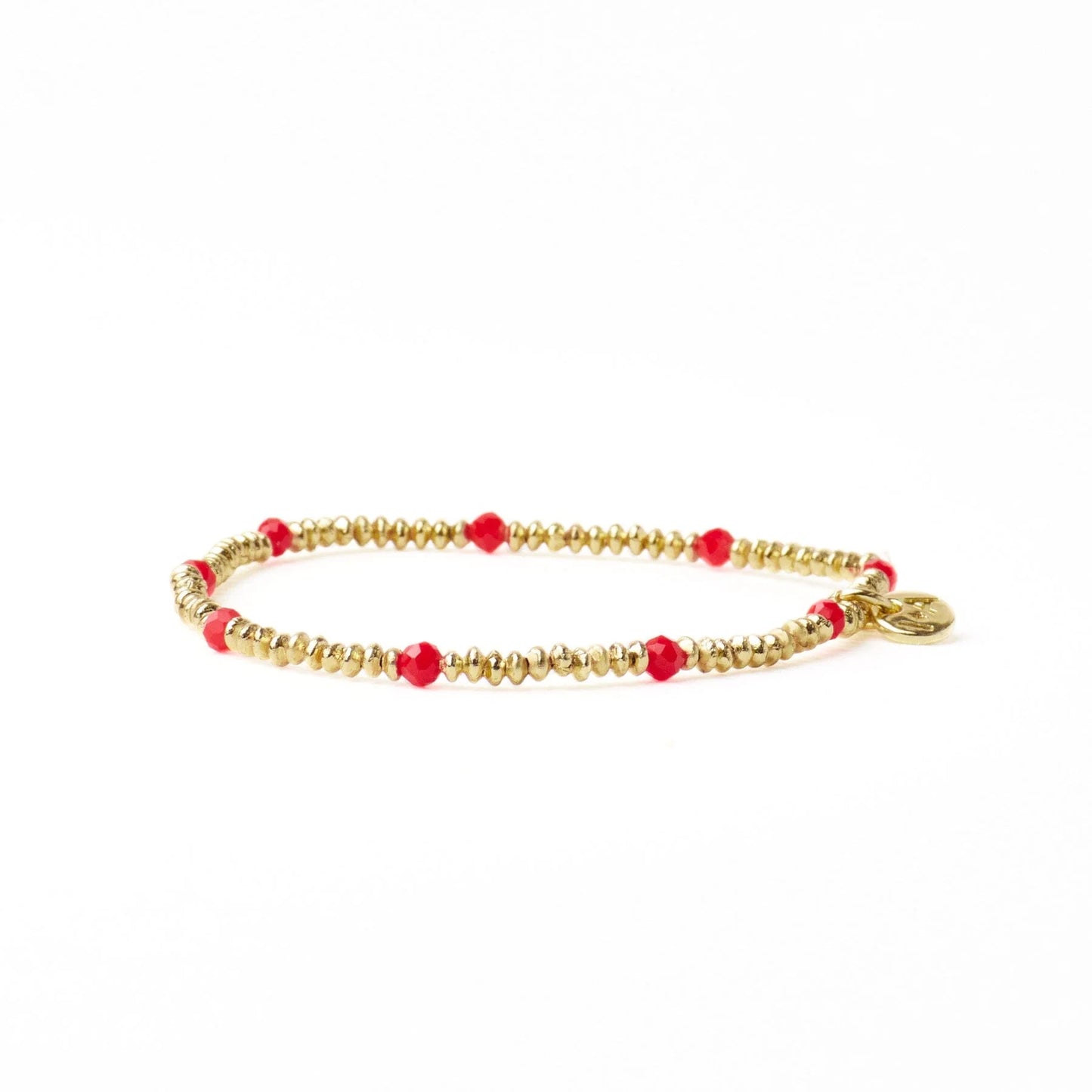 Ink + Alloy Ashley Small Gold & Crystal Stretch Bracelet