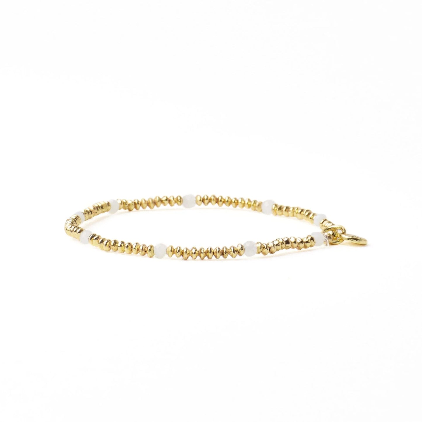Ink + Alloy Ashley Small Gold & Crystal Stretch Bracelet