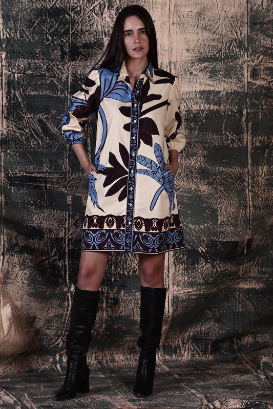 Maude Vivante Ava Dress-Majestic Leaves