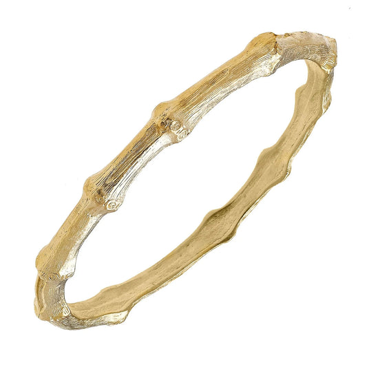 Susan Shaw Bamboo Bracelet-Gold