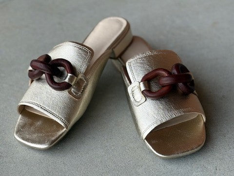 Chocolat Blu Bell Slide- Gold