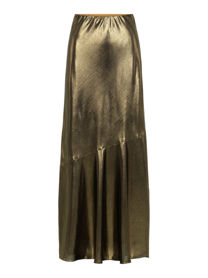 Emily McCarthy Bias Skirt-Liquid Gold