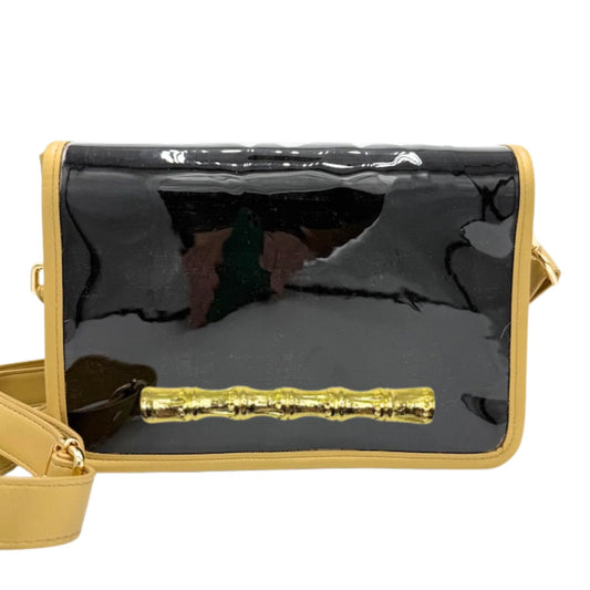 Garland Black Clear Stadium Bag With Bamboo Stick