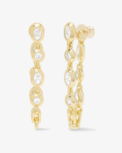 Melinda Maria She's A Boss Soft Hoops-Gold/White