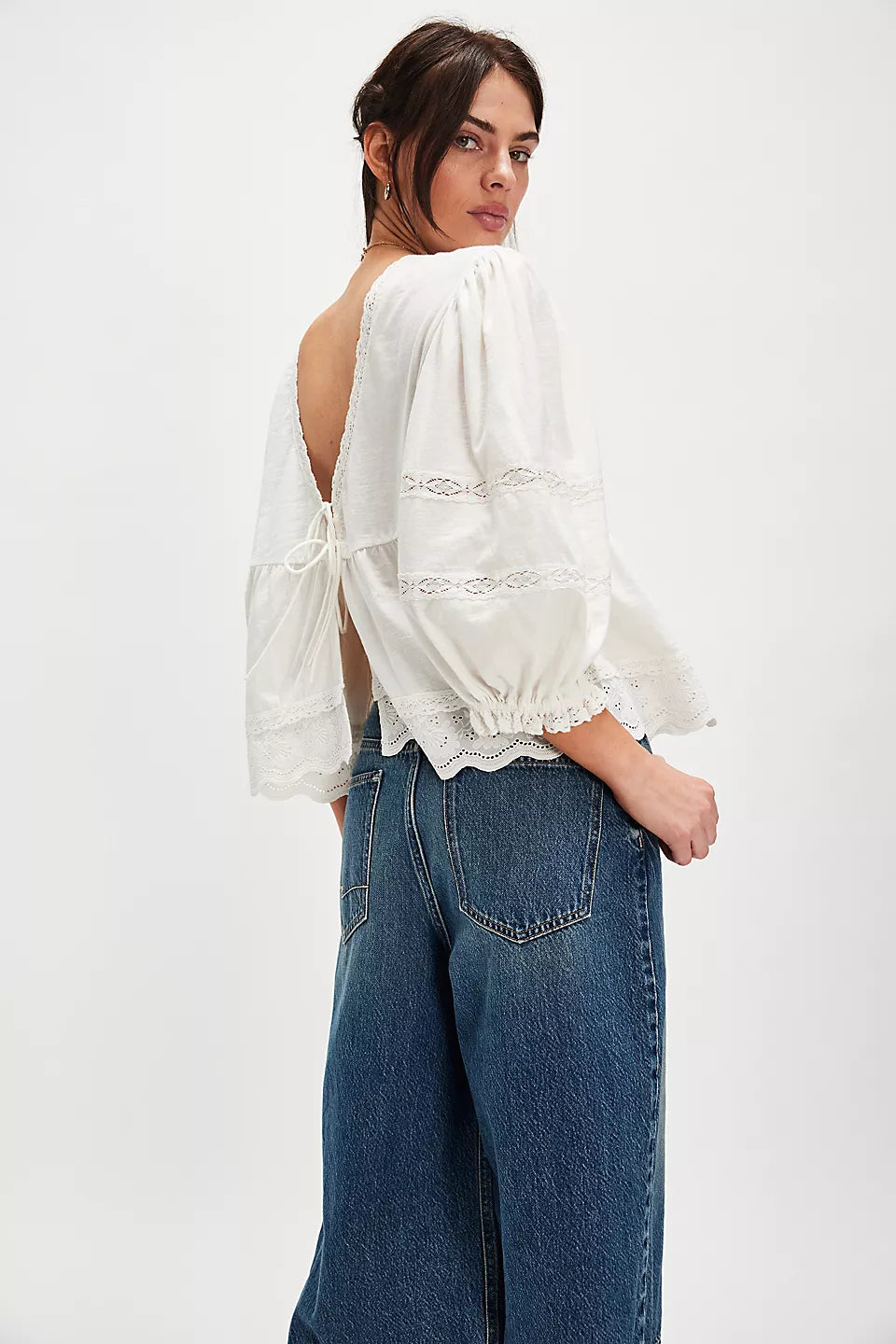 Free People Bowie Reversible Top-Ivory