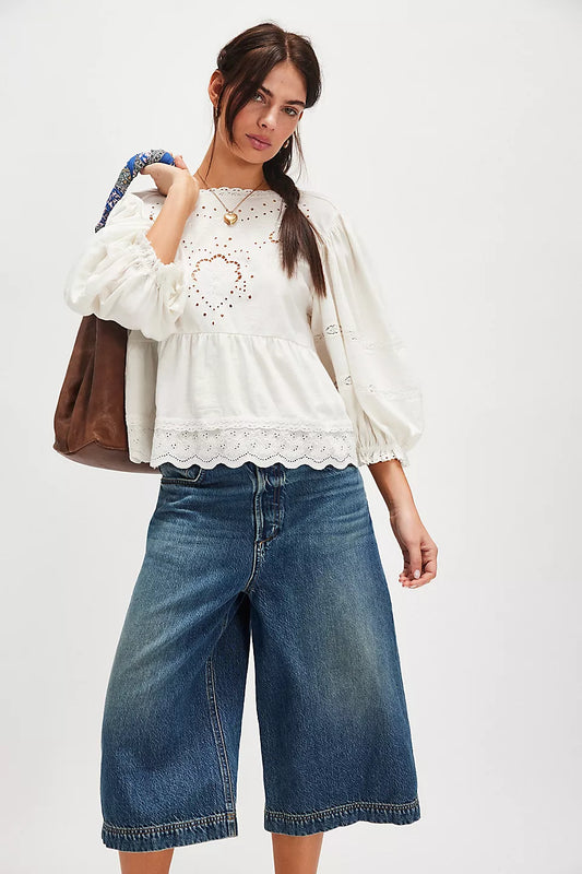 Free People Bowie Reversible Top-Ivory