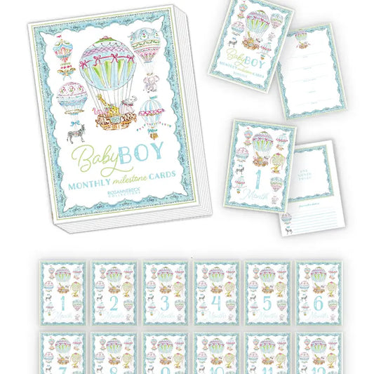 RosanneBeck Baby Boy Milestone Cards